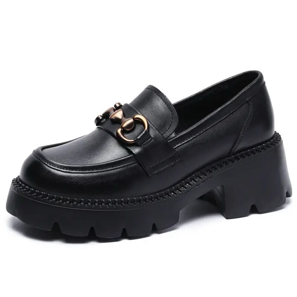 Retro Loafer Platform /Slip on shoes size 6.5/23.5cm